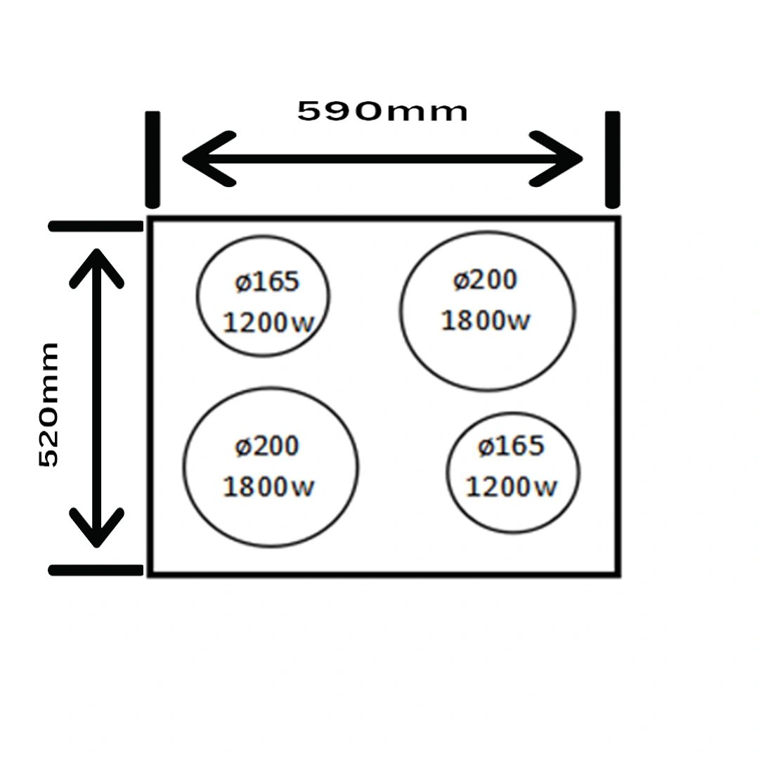 Электрическая варочная панель Hausler 60HLB4T2 - фото 6