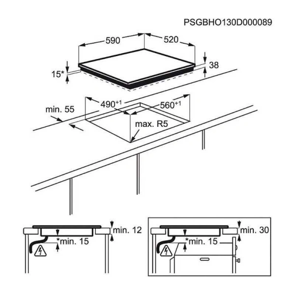 Электрическая варочная поверхность Electrolux EHF6232FOK - фото 2