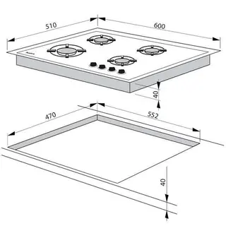 Газовая варочная поверхность Hansa BHGW63111035