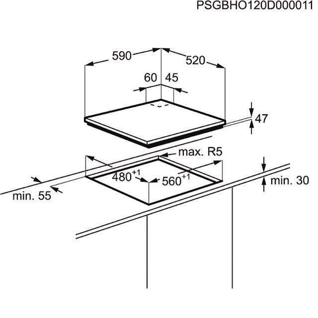 Газовая варочная поверхность Electrolux EGT96342YW - фото 2