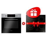 Комплект Электрическая варочная поверхность Hansa BHC66506 + Встраиваемый духовой шкаф Hansa BOEI68441 