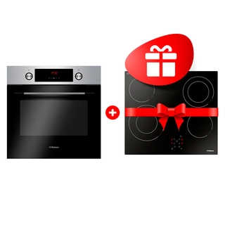 Комплект Электрическая варочная поверхность Hansa BHC66506 + Встраиваемый духовой шкаф Hansa BOEI68441 