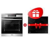 Комплект Стеклокерамическая варочная поверхность Hansa BHC66216 + Встраиваемый духовой шкаф Hansa BOEI697622 