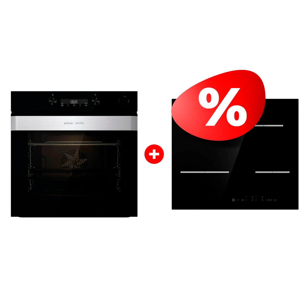 Комплект Электрическая варочная поверхность Gorenje ECT648ORAB + Встраиваемый духовой шкаф Gorenje BSA6737ORAB 