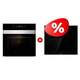 Комплект Электрическая варочная поверхность Gorenje ECT646BCSC + Встраиваемый духовой шкаф Gorenje BSA6737ORAB 