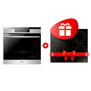 Комплект Электрическая варочная поверхность Hansa BHC66506 + Встраиваемый духовой шкаф Hansa BOEI697688 