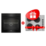Жиынтық Beko электр пісіру беті HIGE 64100X + Встраиваемый духовой шкаф Beko BBIE17300B 