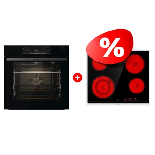 Комплект Электрическая варочная поверхность Gorenje ECT641BX + Встраиваемый духовой шкаф Gorenje BSA6737E15BG 