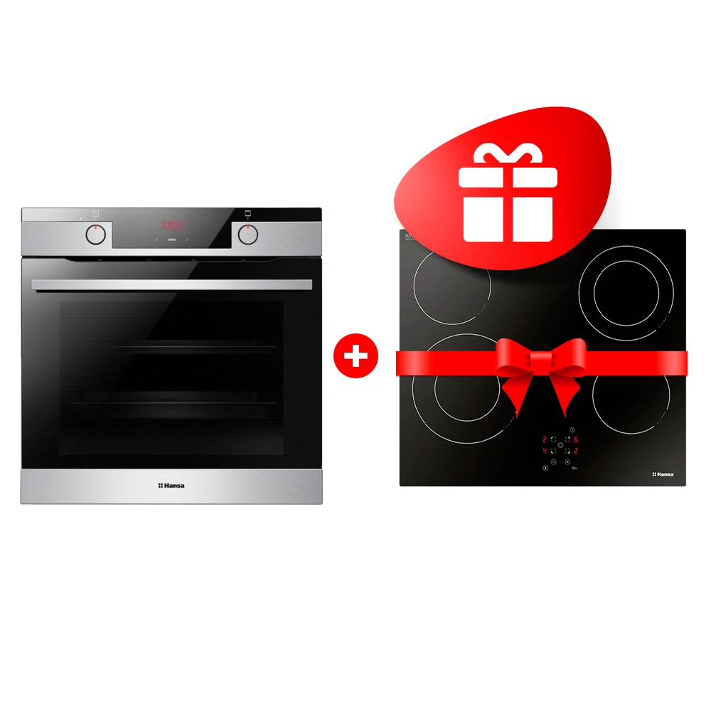 Жиынтық Hansa электр пісіру беті BHC66506 + Встраиваемый духовой шкаф Hansa BOEIS694655 