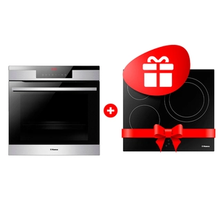 Комплект Электрическая варочная поверхность Hansa BHC66206 + Встраиваемый духовой шкаф Hansa BOEI697688 