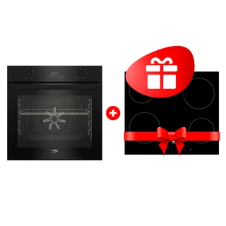 Жиынтық Beko электр пісіру беті HIC 64400 E + Встраиваемый духовой шкаф Beko BBIE17300B 