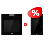 Комплект Электрическая варочная панель Gorenje ECT321BCSC + Встраиваемый духовой шкаф Gorenje BOP798S37BG 