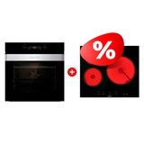 Жиынтық Gorenje электр пісіру беті ECT63ASC + Gorenje кіріктірілетін электр пеші BSA6737ORAB 