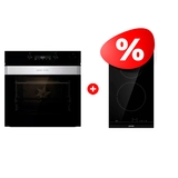 Комплект Электрическая варочная панель Gorenje ECT321BCSC + Встраиваемый духовой шкаф Gorenje BSA6737ORAB 