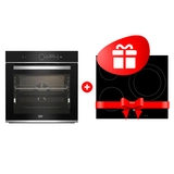 Комплект Электрическая варочная поверхность Beko HIC 63401 T + Встраиваемый духовой шкаф Beko BBIM13400XCS 