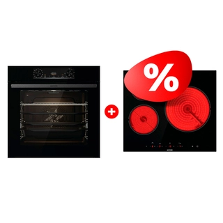 Комплект Электрическая варочная поверхность Gorenje ECT63ASC + Встраиваемый духовой шкаф Gorenje BPS6737E14BG 