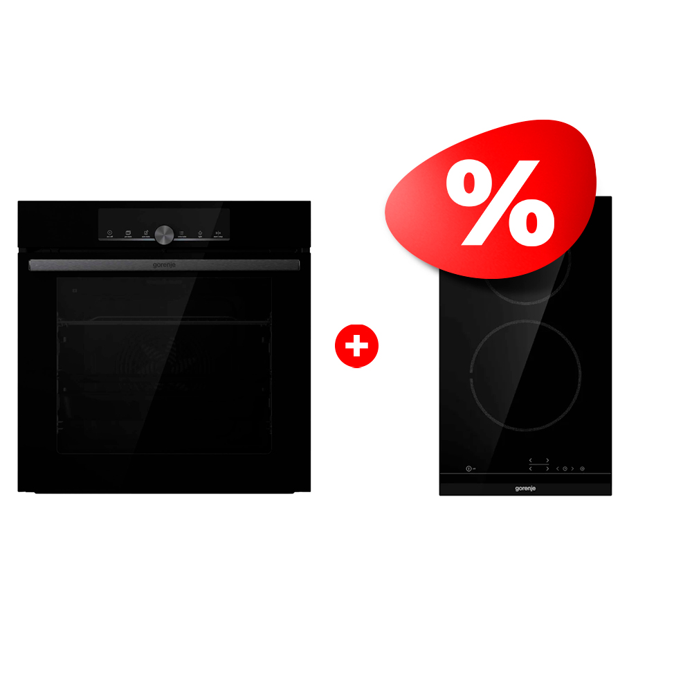 Комплект Электрическая варочная панель Gorenje ECT321BCSC + Встраиваемый духовой шкаф Gorenje BOS6747A01BG 
