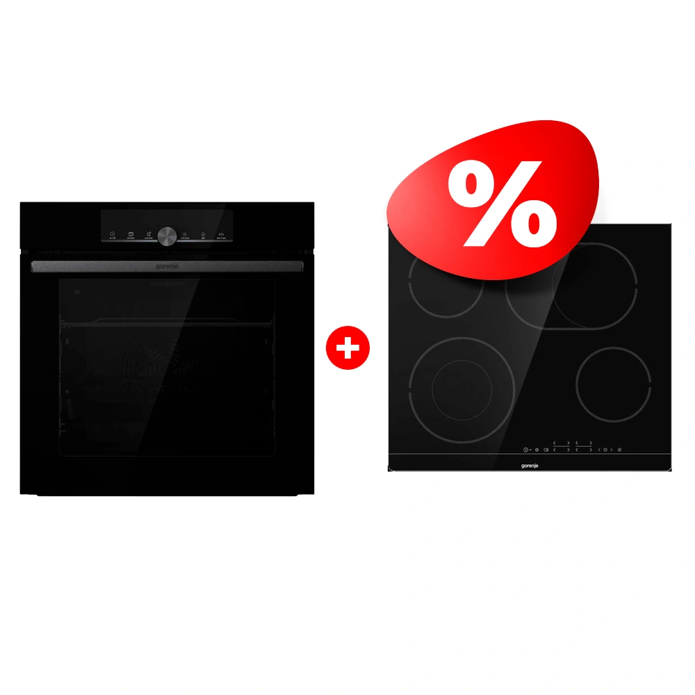 Жиынтық Стеклокерамическая варочная панель Gorenje CT43SC + Gorenje кіріктірілетін электр пеші BOS6747A01BG 