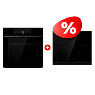Комплект Стеклокерамическая варочная панель Gorenje ECT641BCSC + Встраиваемый духовой шкаф Gorenje BOS6747A01BG 