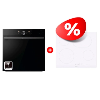 Комплект Электрическая варочная поверхность Gorenje ECT643WCSC + Встраиваемый духовой шкаф Gorenje BPSA6747DGWI 