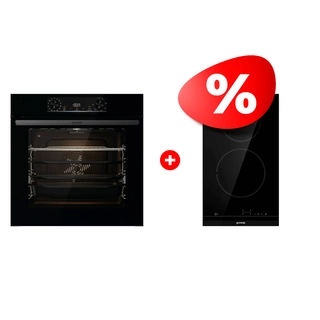 Жиынтық Gorenje электр пісіру беті ECT321BCSC + Встраиваемый духовой шкаф Gorenje BPS6737E14BG 