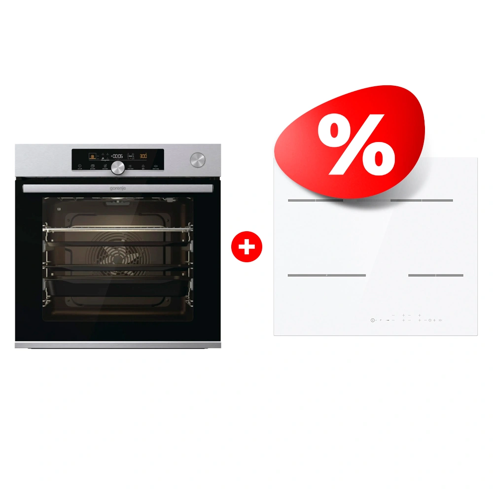Комплект Электрическая варочная поверхность Gorenje ECT648ORAW + Встраиваемый духовой шкаф Gorenje BSA6747A04X 