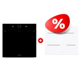 Жиынтық Gorenje электр пісіру беті ECT648ORAW + Встраиваемый духовой шкаф Gorenje BOS6737SYB 