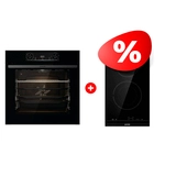 Жиынтық Gorenje электрлік пісіру беті ECT322BCSC + Встраиваемый духовой шкаф Gorenje BPS6737E14BG 