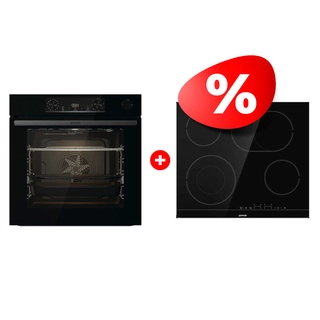 Жиынтық Стеклокерамическая варочная панель Gorenje CT43SC + Gorenje кіріктірілетін электр пеші BSA6737E15BG 