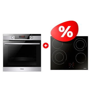 Комплект Электрическая варочная поверхность Hansa BHC66506 + Встраиваемый духовой шкаф Hansa BOEIS696605 