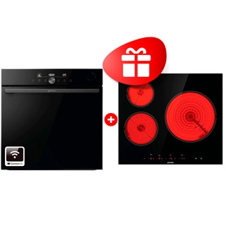 Комплект Электрическая варочная поверхность Gorenje ECT63ASC + Встраиваемый духовой шкаф Gorenje BPSA6747DGWI 