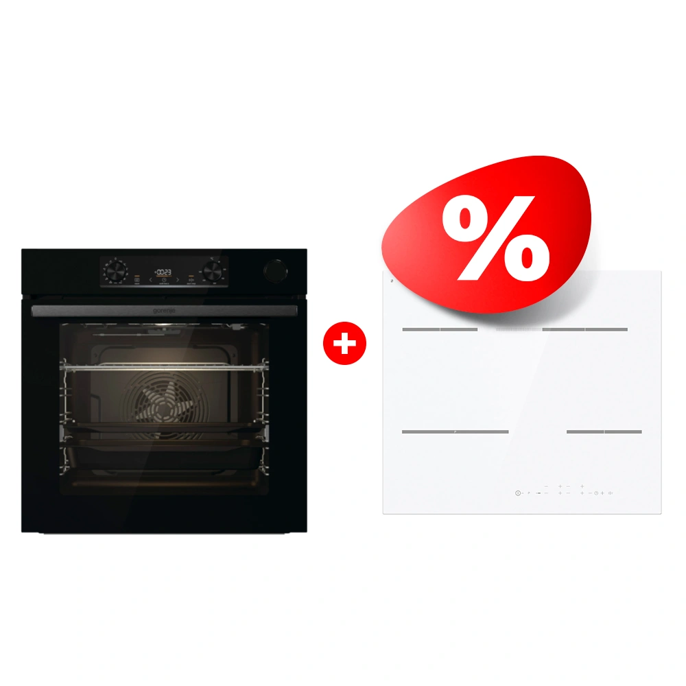 Комплект Электрическая варочная поверхность Gorenje ECT648ORAW + Встраиваемый духовой шкаф Gorenje BSA6737E15BG 