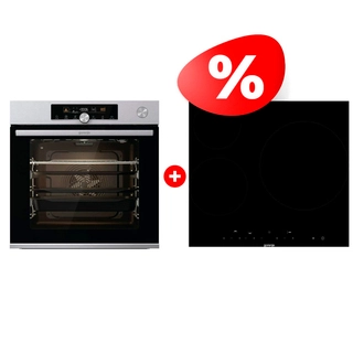 Комплект Электрическая варочная поверхность Gorenje ECT63ASC + Встраиваемый духовой шкаф Gorenje BSA6747A04X 