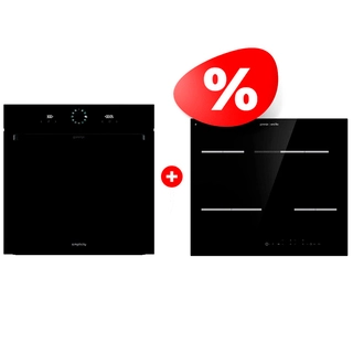 Жиынтық Gorenje электр пісіру беті ECT648ORAB + Встраиваемый духовой шкаф Gorenje BOS6737SYB 