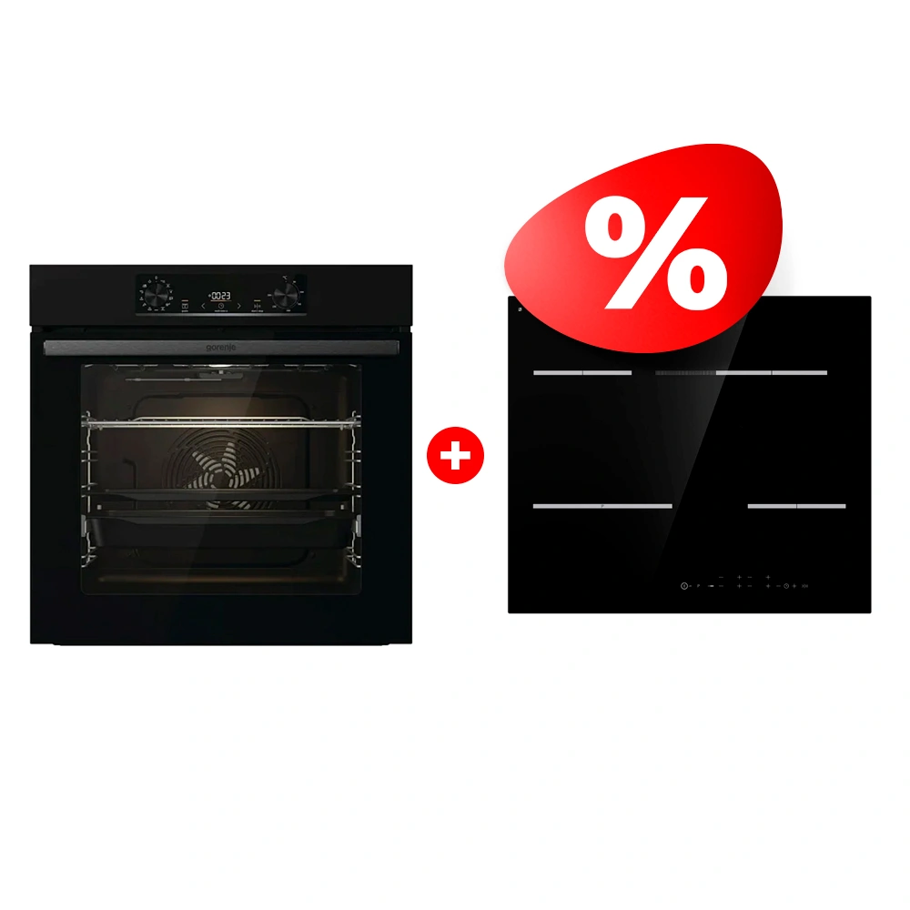 Комплект Электрическая варочная поверхность Gorenje ECT648ORAB + Встраиваемый духовой шкаф Gorenjie BO6737E06B 