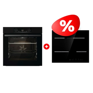 Комплект Электрическая варочная поверхность Gorenje ECT648ORAB + Встраиваемый духовой шкаф Gorenjie BO6737E06B 