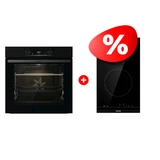 Комплект Электрическая варочная поверхность Gorenje ECT322BCSC + Встраиваемый духовой шкаф Gorenjie BO6737E06B 