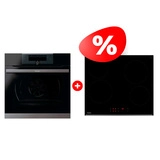 Комплект Стеклокерамическая варочная поверхность Haier HHY-C64RVB + Встраиваемый духовой шкаф Haier HWO60SM5F5B1H 