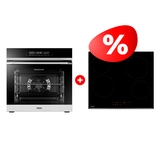 Жиынтық Haier шыны керамикалық плитасы HHY-C64RVB + Haier кіріктірілетін тұмша шкафы HOQ-F5AABX 