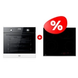 Жиынтық Haier шыны керамикалық плитасы HHY-C64ROVB + Встраиваемый духовой шкаф Haier HOX-P11CGBG 