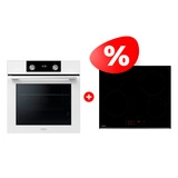 Комплект Стеклокерамическая варочная поверхность Haier HHY-C64RVB + Встраиваемый духовой шкаф Haier HOQ-K2ANN3WB 