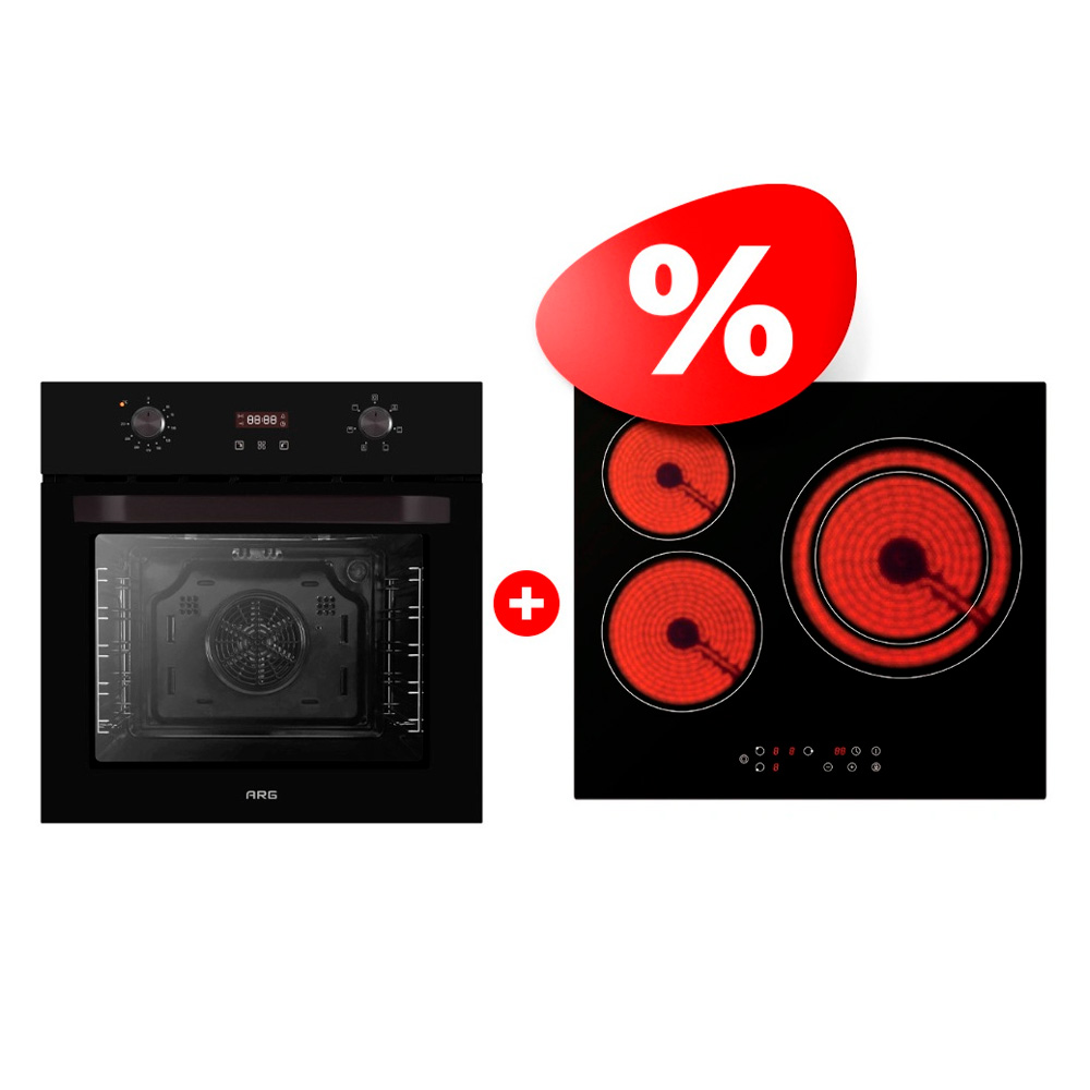Комплект Стеклокерамическая варочная поверхность ARG YL-CT5401D + Встраиваемый духовой шкаф ARG AD7006B00 