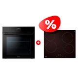 Комплект Стеклокерамическая варочная поверхность Haier HHY-C64NVTB + Встраиваемый духовой шкаф Haier HOQ-F3AAN3GB 