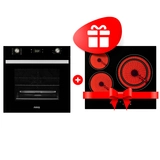 Комплект Стеклокерамическая варочная поверхность ARG YL-CT5401D + Встраиваемый духовой шкаф ARG MFA 627 Black 