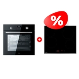 Комплект Стеклокерамическая варочная поверхность Haier HHY-C64RVB + Встраиваемый духовой шкаф Haier HOX-P09CGB 