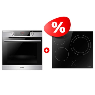 Комплект Электрическая варочная поверхность Hansa + Встраиваемый духовой шкаф Hansa BHC66206 + BOEI684633