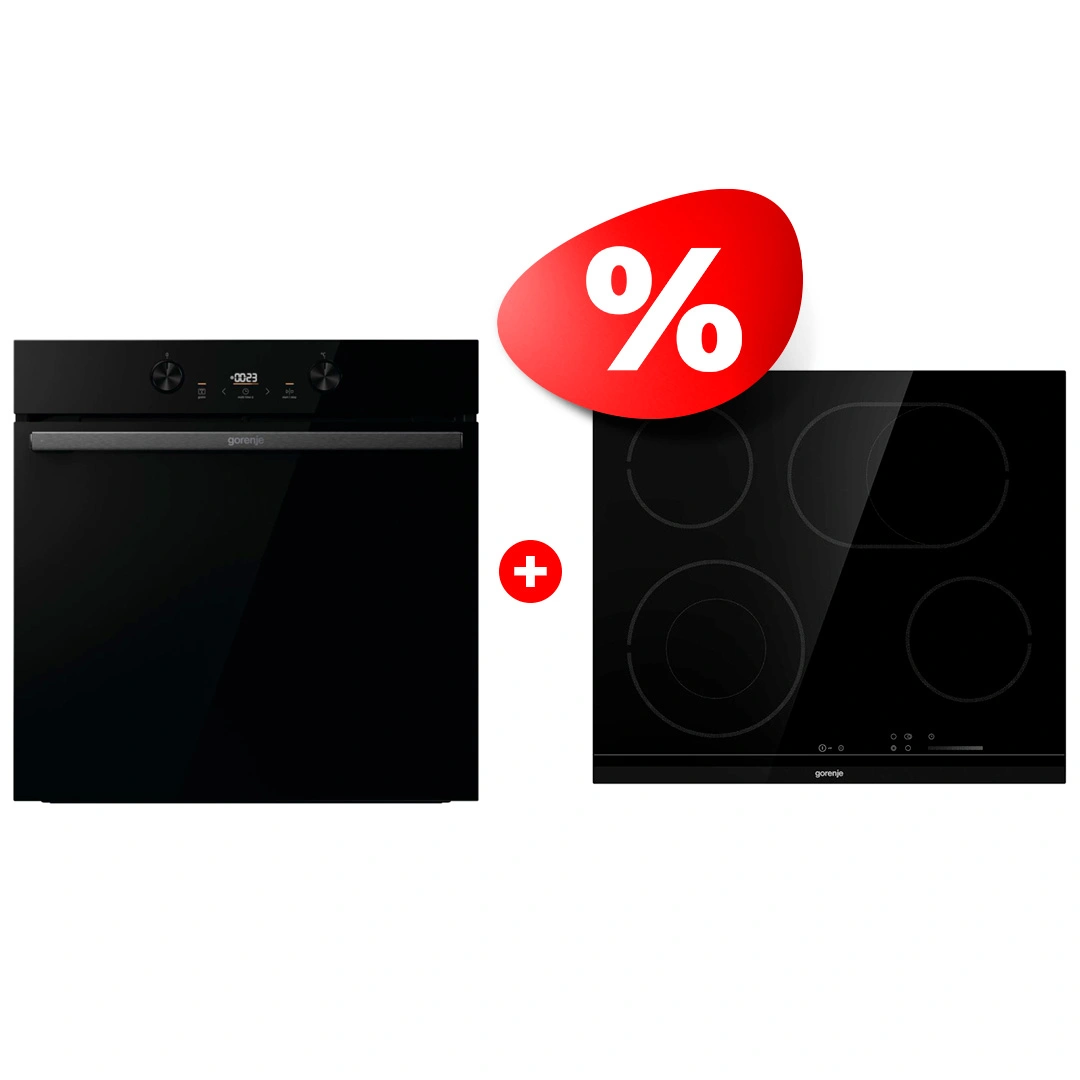Комплект Электрическая варочная поверхность Gorenje  + Духовой шкаф Gorenje ECS643BCSC + BOS6737E20FBG