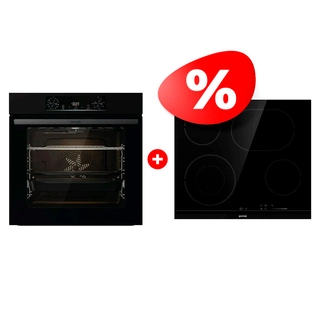 Комплект Электрическая варочная поверхность Gorenje ECS643BCSC + Встраиваемый духовой шкаф Gorenjie BO6737E06B 