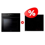 Комплект Стеклокерамическая варочная поверхность Haier HHY-C64ROVB + Встраиваемый духовой шкаф Haier HOQ-F6QAN3GB 