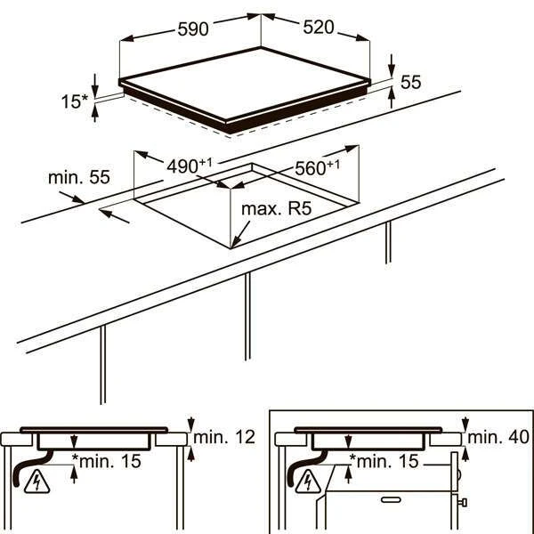 Индукционная варочная поверхность Electrolux EHI9654HFK - фото 4
